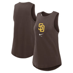 San Diego Padres Nike Women's Legacy Icon High Neck Dri-FIT Tank Top - MLB Tanks