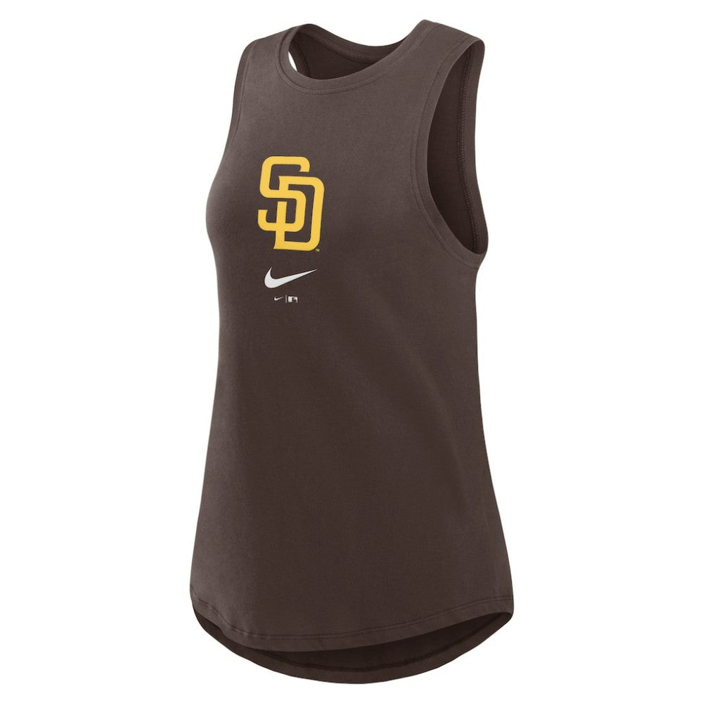 San Diego Padres Nike Women's Legacy Icon High Neck Dri-FIT Tank Top - MLB Tanks