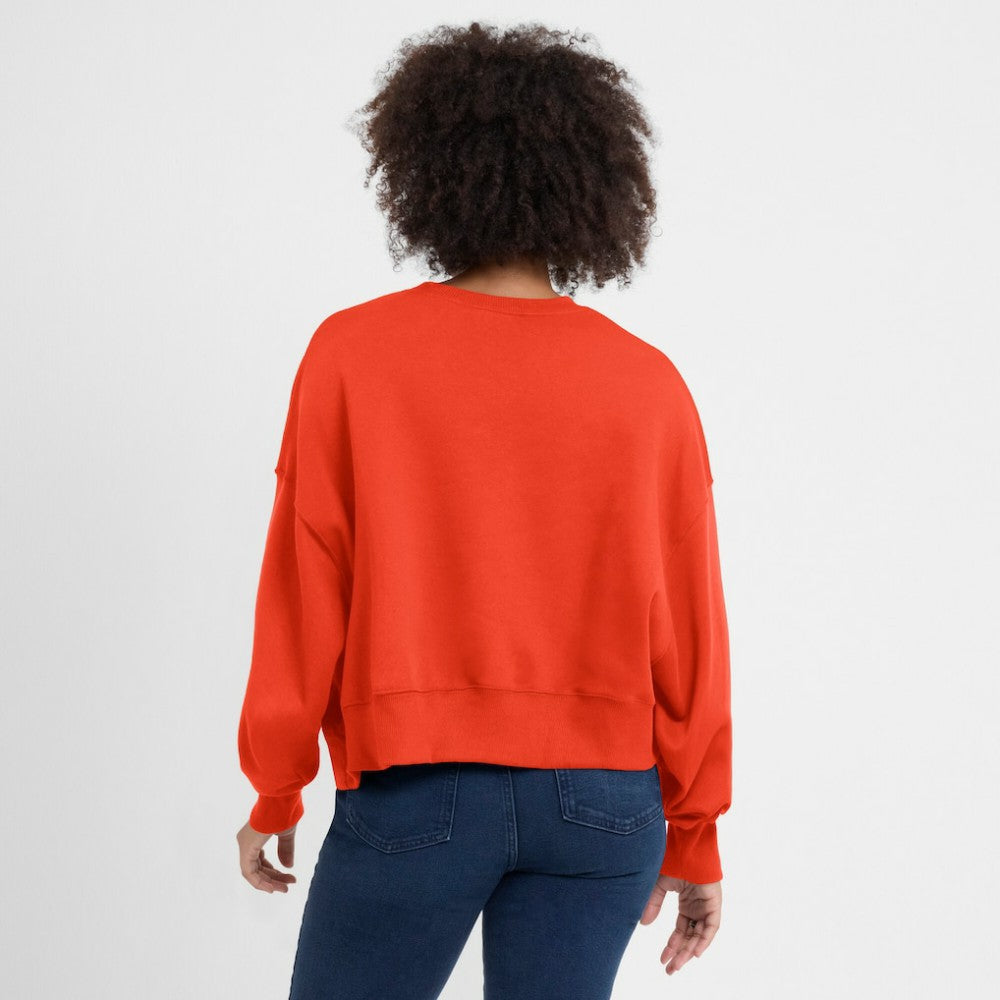 Houston Astros Nike Women's Oversized Cropped Pullover Sweatshirt - MLB Pullover