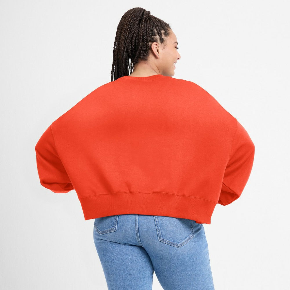 Houston Astros Nike Women's Oversized Cropped Pullover Sweatshirt - MLB Pullover