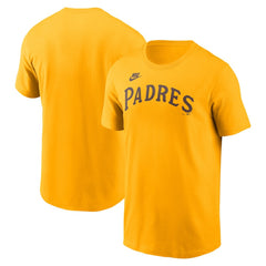 San Diego Padres Nike Cooperstown Collection Wordmark T-Shirt - MLB T-shirts