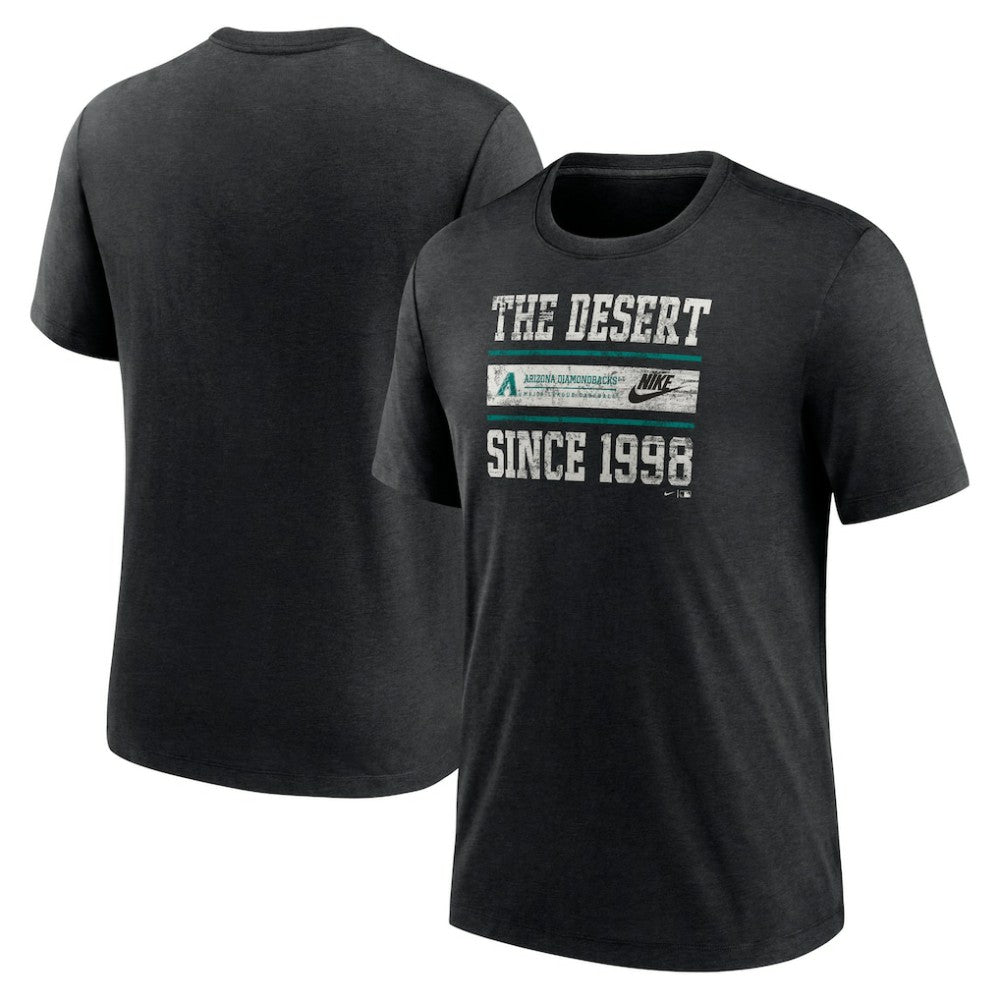 Arizona Diamondbacks Nike Cooperstown Collection Local Stack Tri-Blend T-Shirt - MLB T-shirts