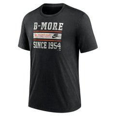 Baltimore Orioles Nike Cooperstown Collection Local Stack Tri-Blend T-Shirt - MLB T-shirts