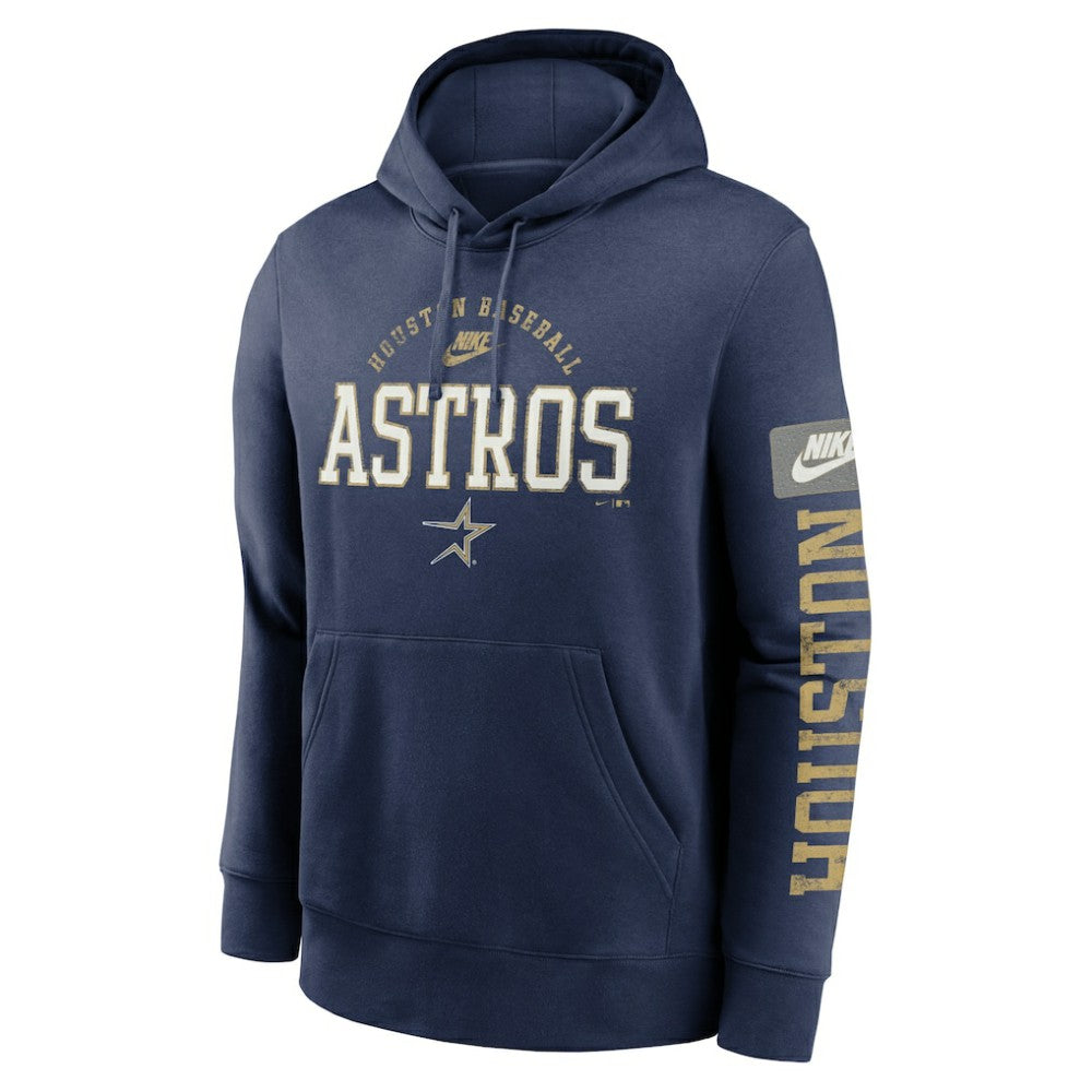 Houston Astros Nike Cooperstown Collection Splitter Club Fleece Pullover Hoodie - MLB Hoodies