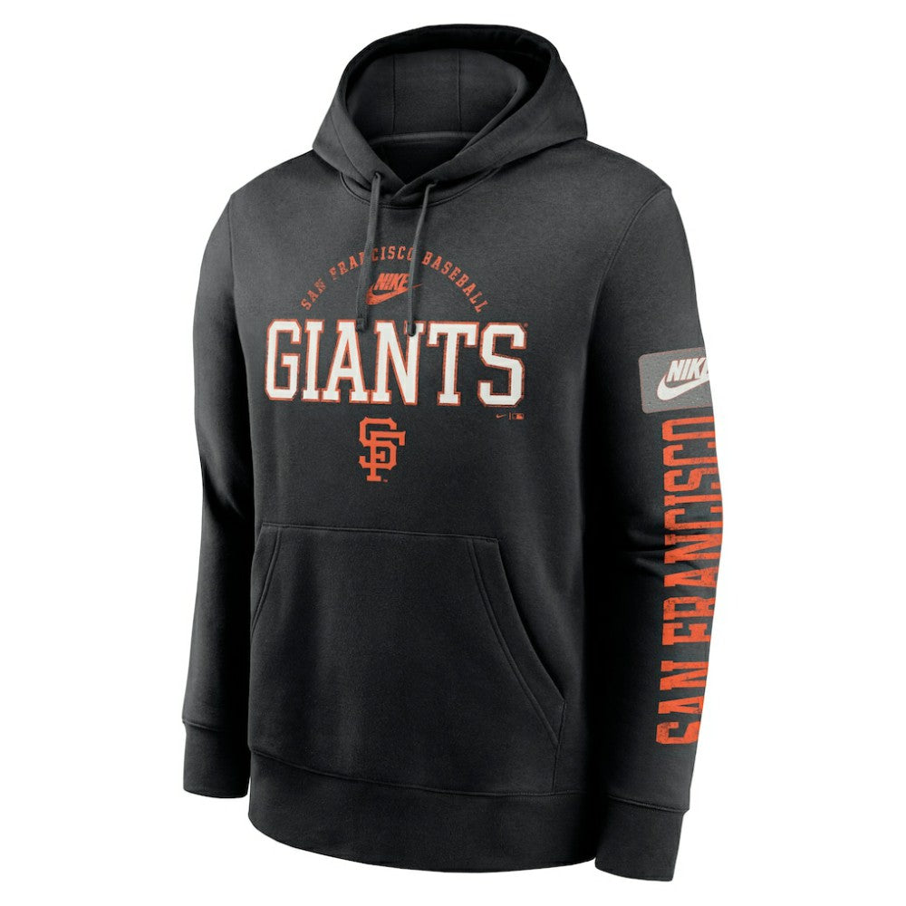 San Francisco Giants Nike Cooperstown Collection Splitter Club Fleece Pullover Hoodie - MLB Hoodies