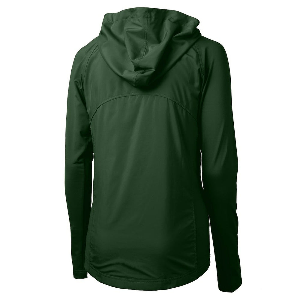 Philadelphia Eagles Cutter & Buck Women's Gridiron Classics Logo Adapt Eco Knit Hybrid Recycled Full-Zip Hoodie | NFL Hot