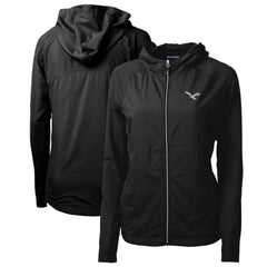 Philadelphia Eagles Cutter & Buck Women's Gridiron Classics Logo Adapt Eco Knit Hybrid Recycled Full-Zip Hoodie | NFL Near me
