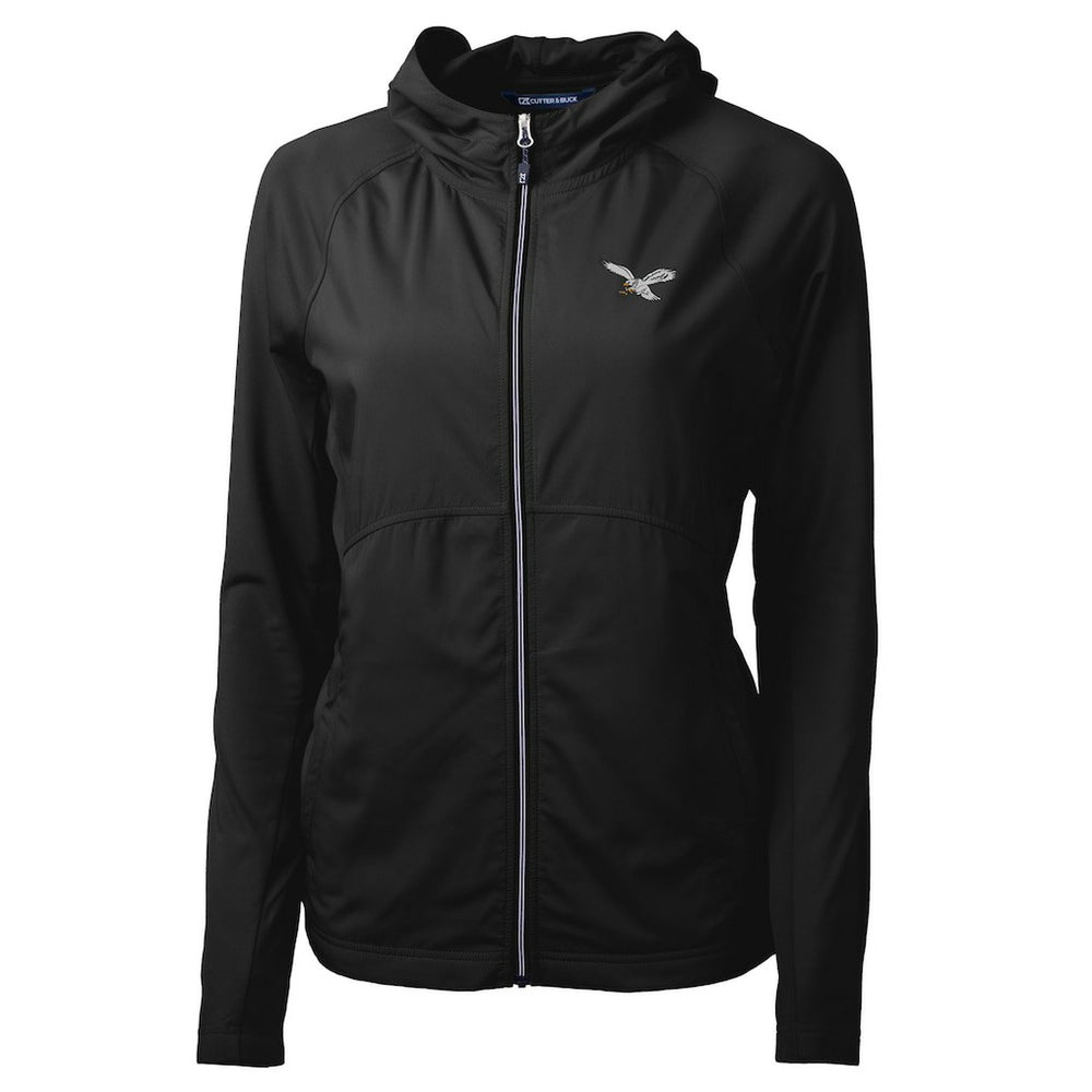 Philadelphia Eagles Cutter & Buck Women's Gridiron Classics Logo Adapt Eco Knit Hybrid Recycled Full-Zip Hoodie | NFL Near me