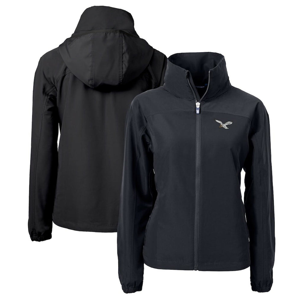 Philadelphia Eagles Cutter & Buck Women's Gridiron Classics Logo Charter Eco Recycled Full-Zip Jacket | NFL US