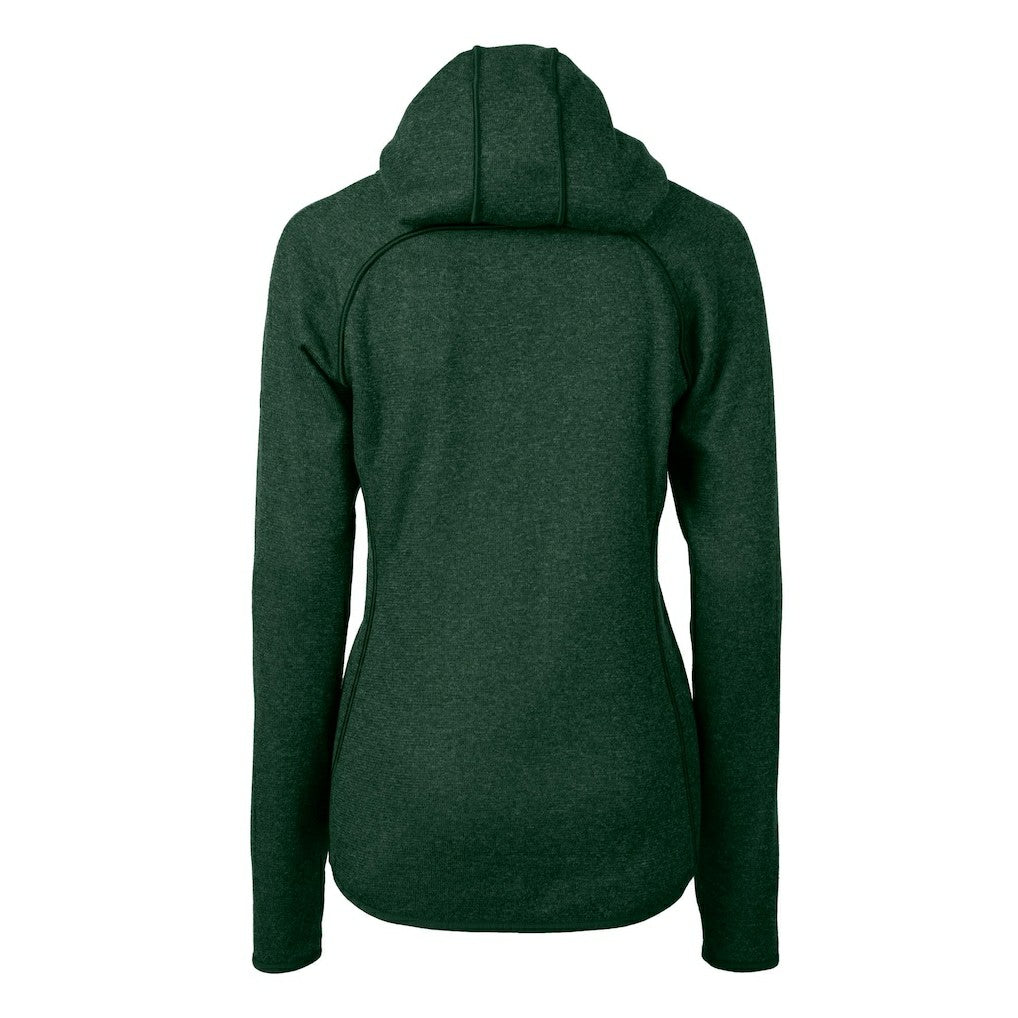 Philadelphia Eagles Cutter & Buck Women's Gridiron Classics Logo Mainsail Sweater-Knit Full-Zip Hoodie | NFL US