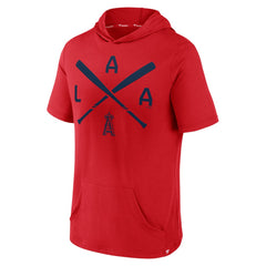 Los Angeles Angels Fanatics Iconic Rebel Short Sleeve Hooded Top - MLB Tops