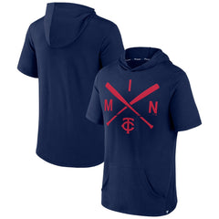 Minnesota Twins Fanatics Iconic Rebel Short Sleeve Hooded Top - MLB Tops