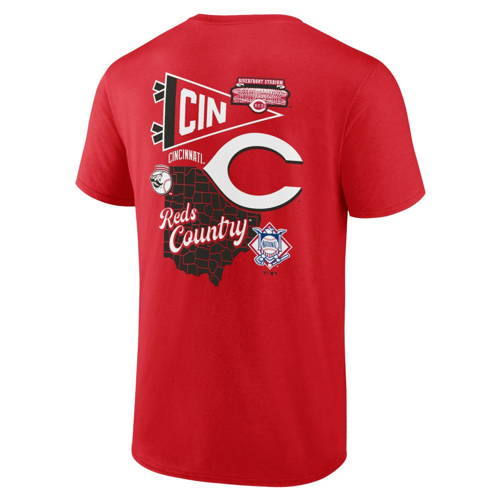 Cincinnati Reds Fanatics Split Zone T-Shirt - MLB T-shirts
