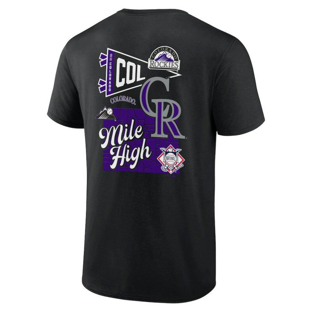 Colorado Rockies Fanatics Split Zone T-Shirt - MLB T-shirts