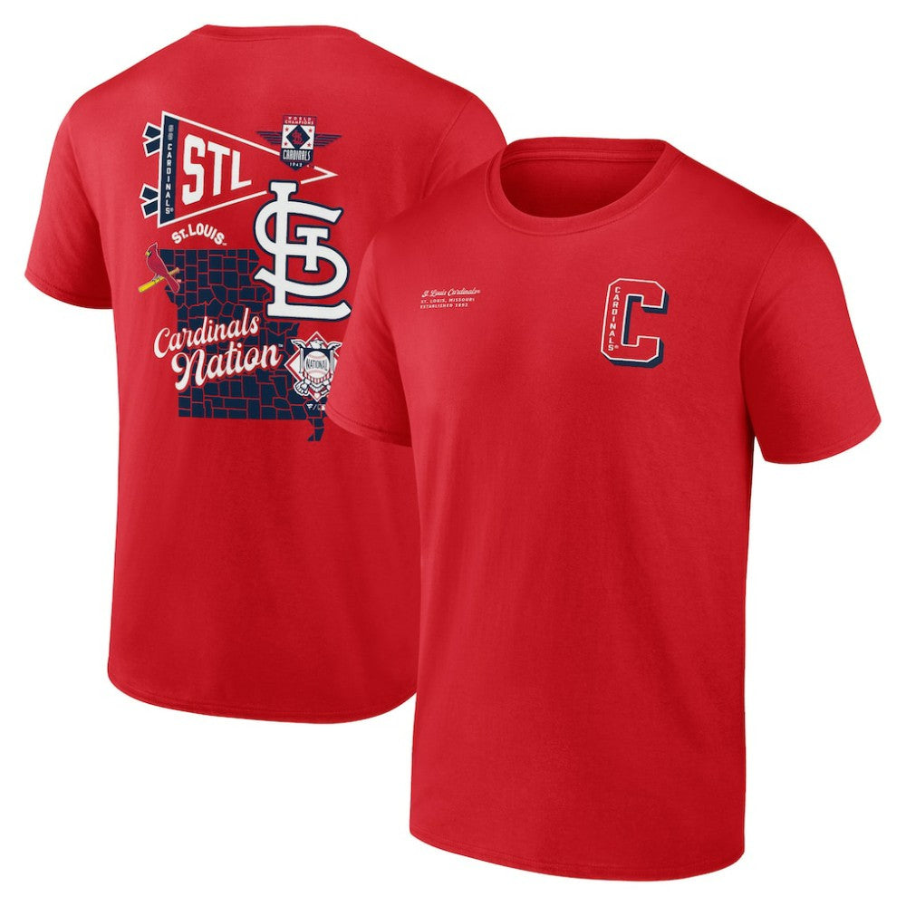St. Louis Cardinals Fanatics Split Zone T-Shirt - MLB T-shirts