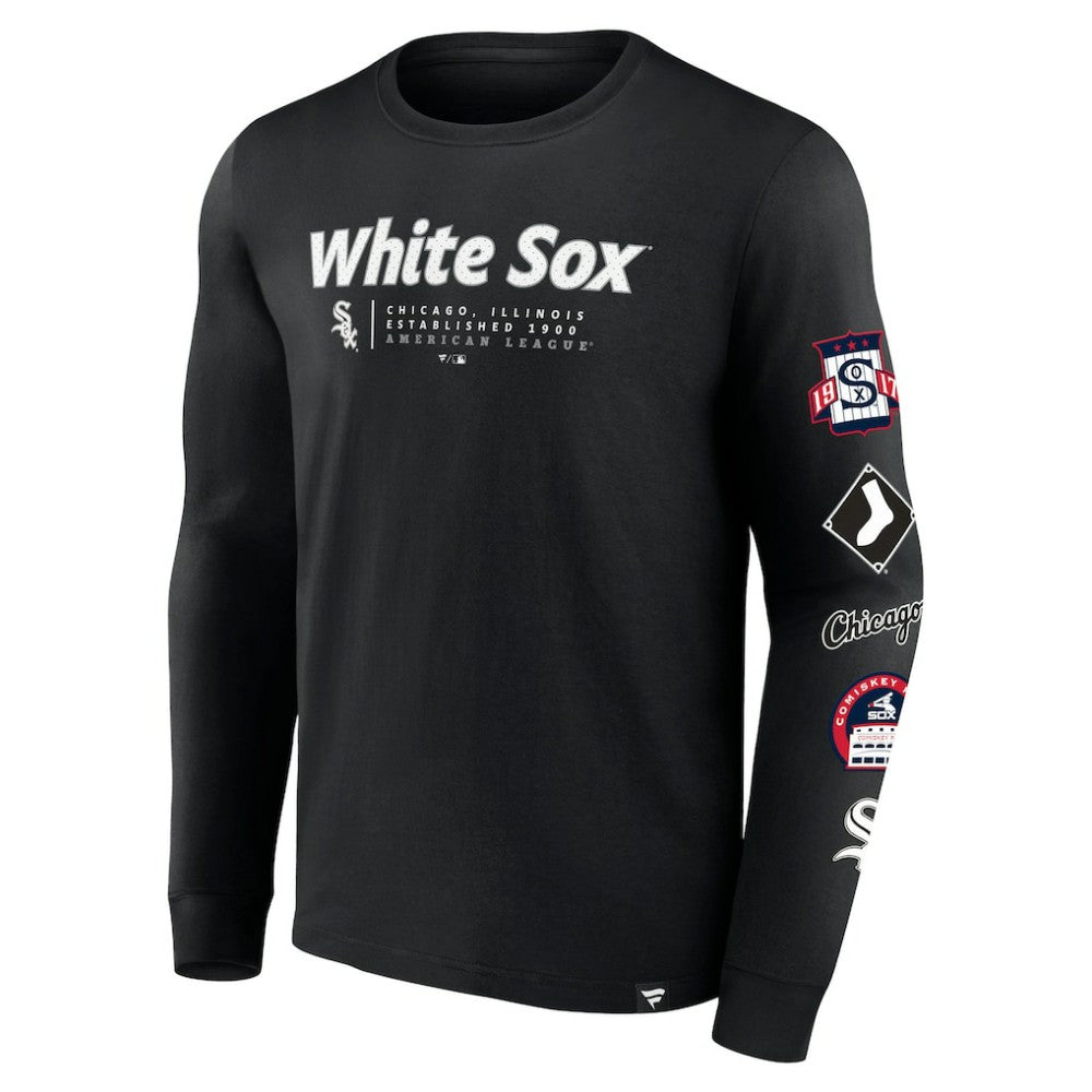 Chicago White Sox Fanatics Strike the Goal Long Sleeve T-Shirt - MLB T-shirts