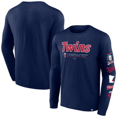 Minnesota Twins Fanatics Strike the Goal Long Sleeve T-Shirt - MLB T-shirts