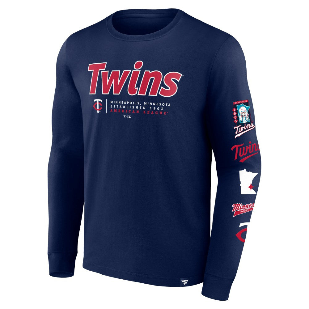 Minnesota Twins Fanatics Strike the Goal Long Sleeve T-Shirt - MLB T-shirts