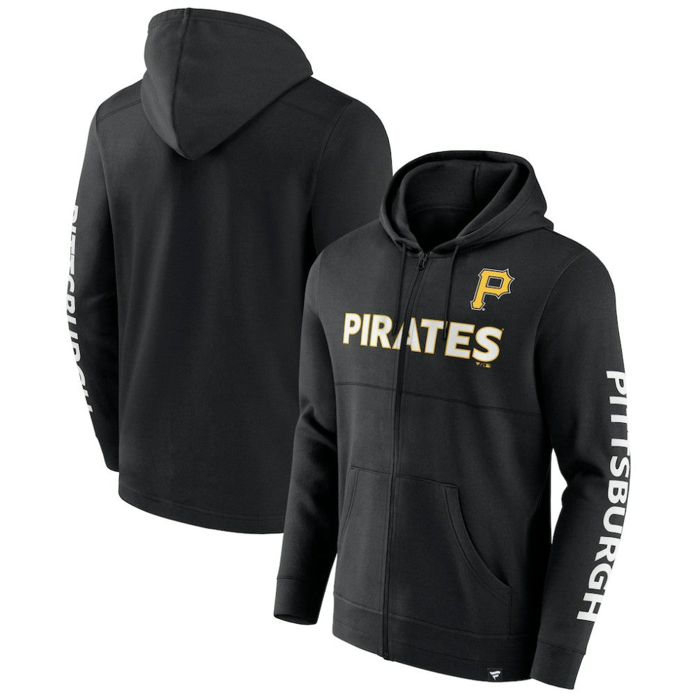 Pittsburgh Pirates Fanatics Ace Hoodie Full-Zip Sweatshirt - MLB Hoodies