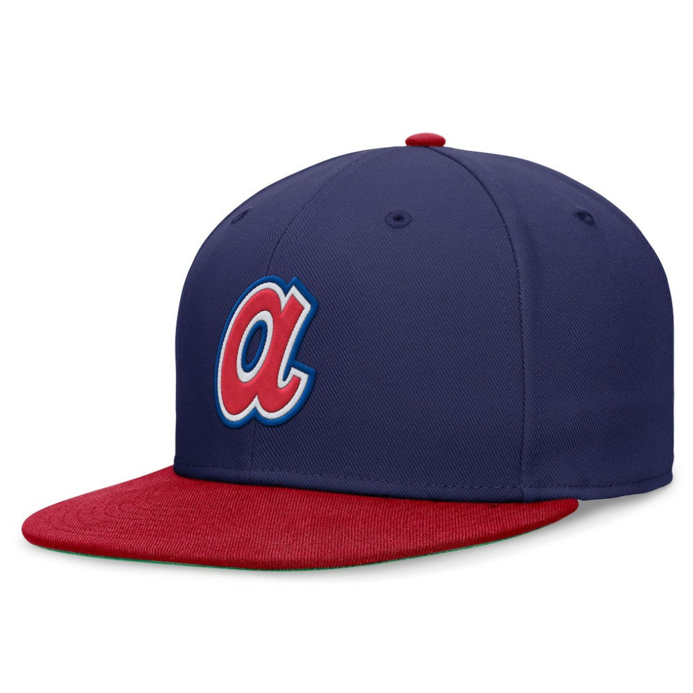 Atlanta Braves Nike Rewind Cooperstown True Performance Fitted Hat - MLB Hats