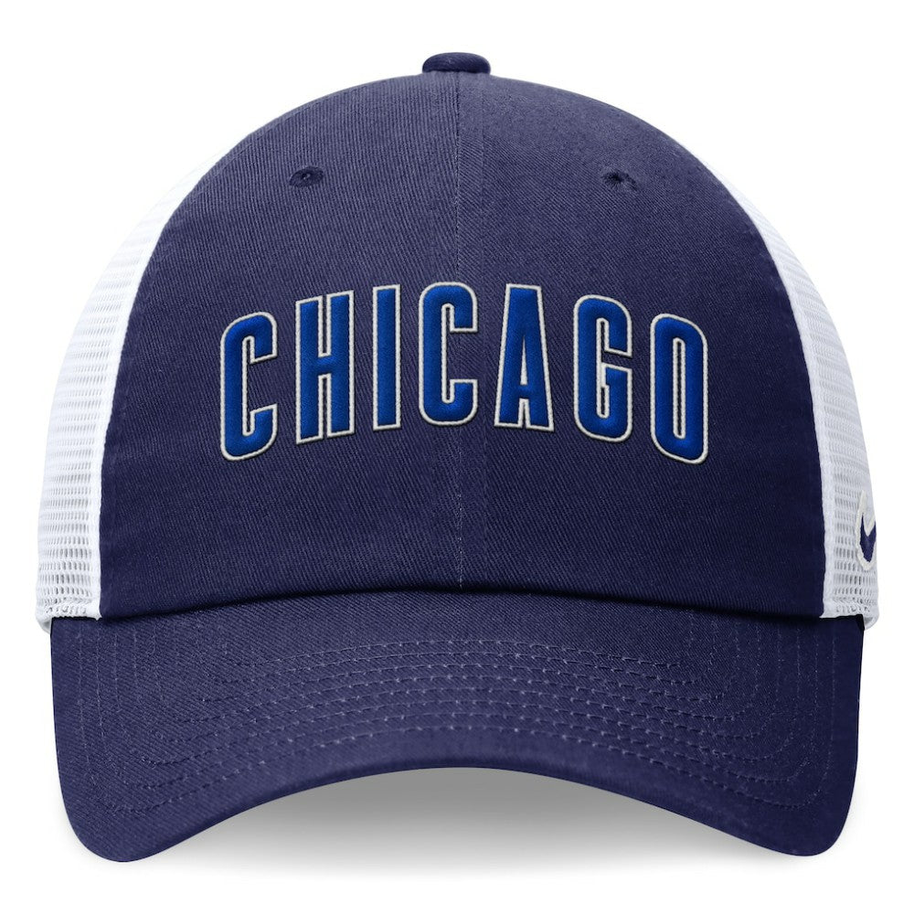 Chicago Cubs Nike Wordmark Adjustable Trucker Hat - MLB Hats