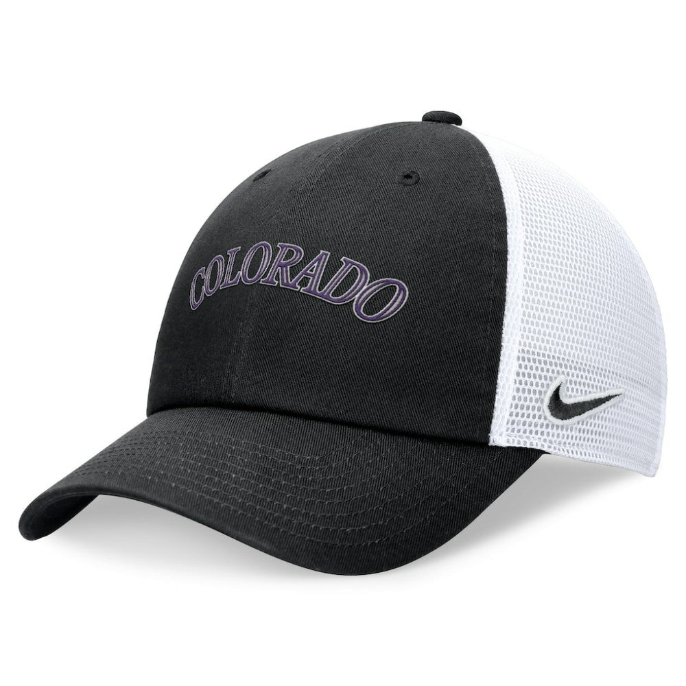 Colorado Rockies Nike Wordmark Adjustable Trucker Hat - MLB Hats