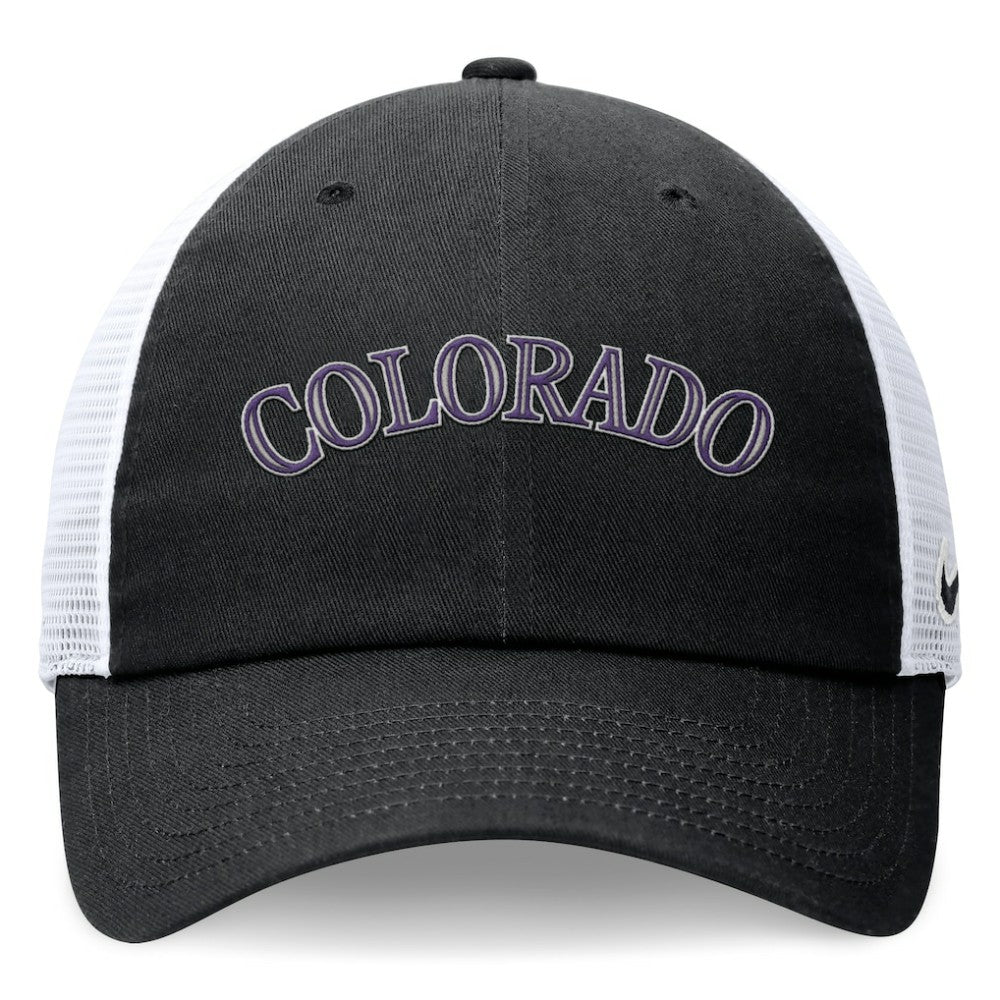 Colorado Rockies Nike Wordmark Adjustable Trucker Hat - MLB Hats