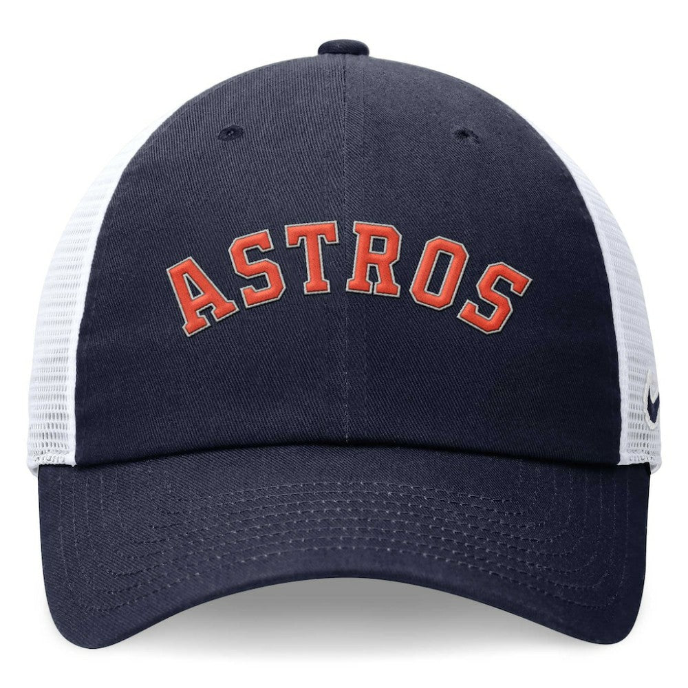 Houston Astros Nike Wordmark Adjustable Trucker Hat - MLB Hats
