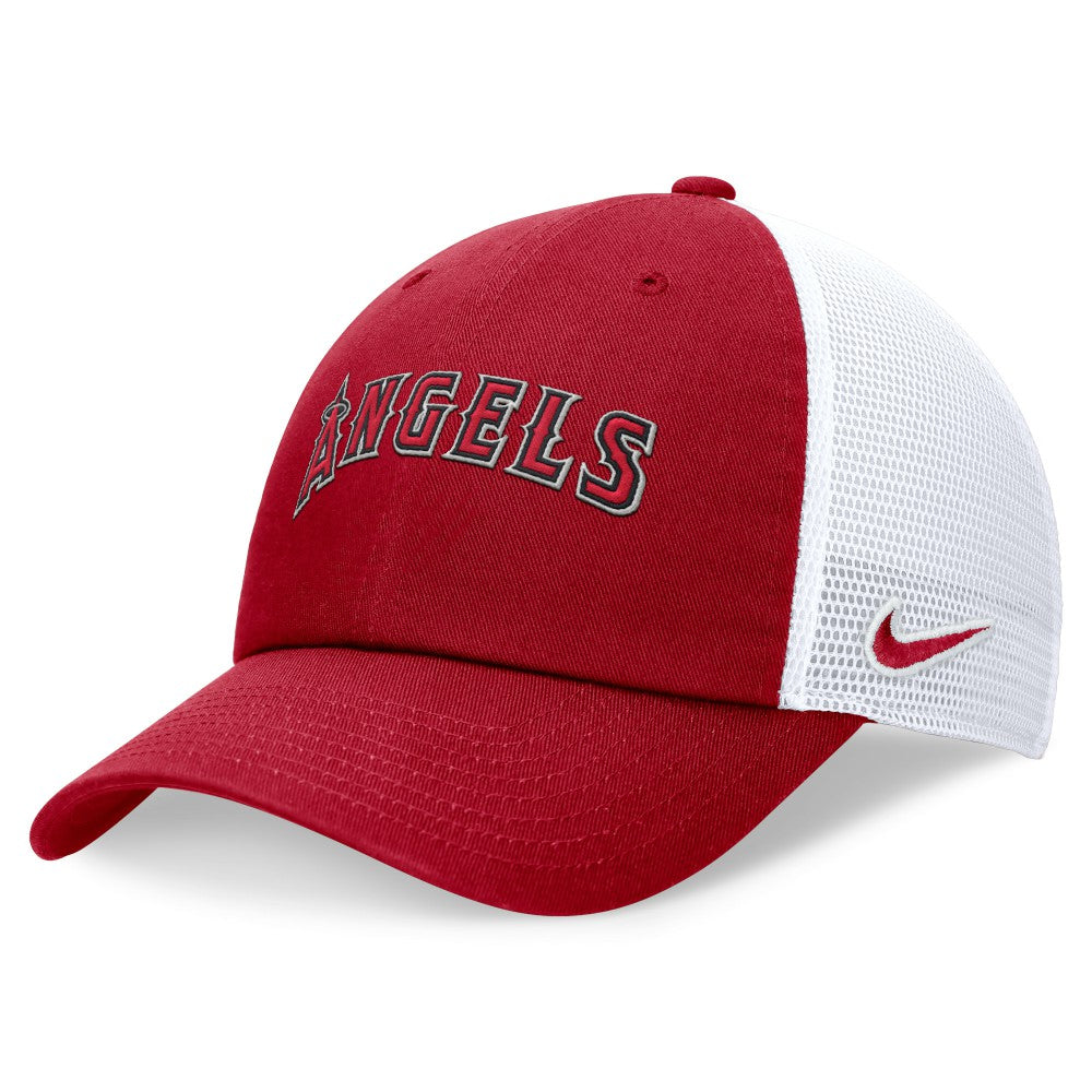 Los Angeles Angels Nike Wordmark Adjustable Trucker Hat - MLB Hats