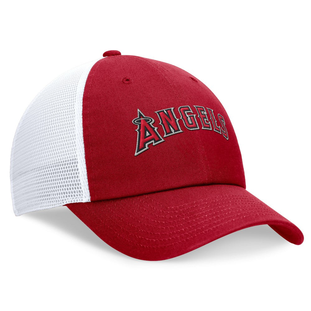 Los Angeles Angels Nike Wordmark Adjustable Trucker Hat - MLB Hats