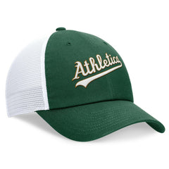 Athletics Nike Wordmark Adjustable Trucker Hat - MLB Hats