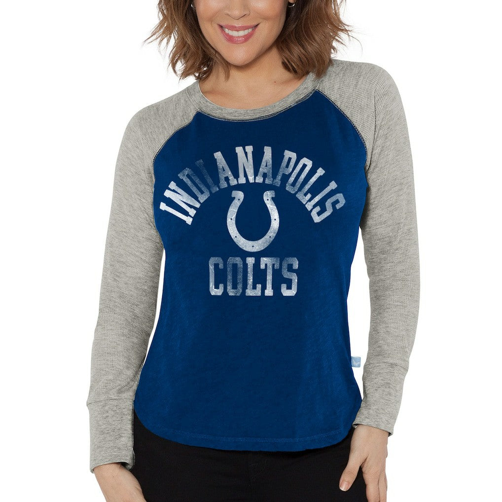 Indianapolis Colts G-III 4Her by Carl Banks Women's Waffle Knit Raglan Long Sleeve T-Shirt | NFL Near me