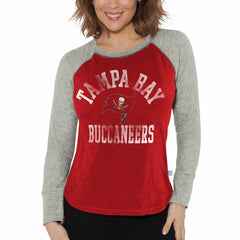 Tampa Bay Buccaneers G-III 4Her by Carl Banks Women's Waffle Knit Raglan Long Sleeve T-Shirt | NFL Outlet
