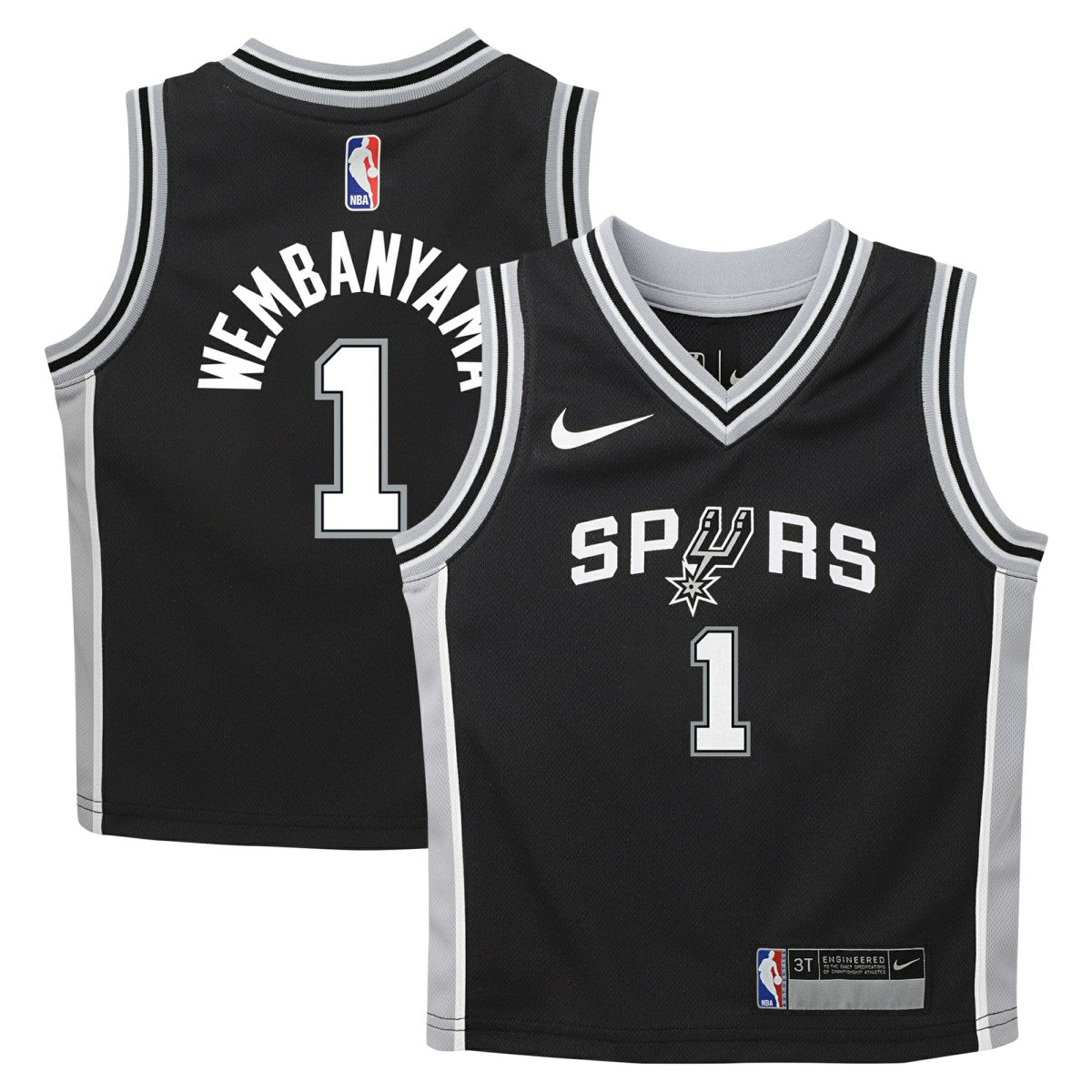 Black Victor Wembanyama San Antonio Spurs Preschool Swingman Player Jersey | NBA