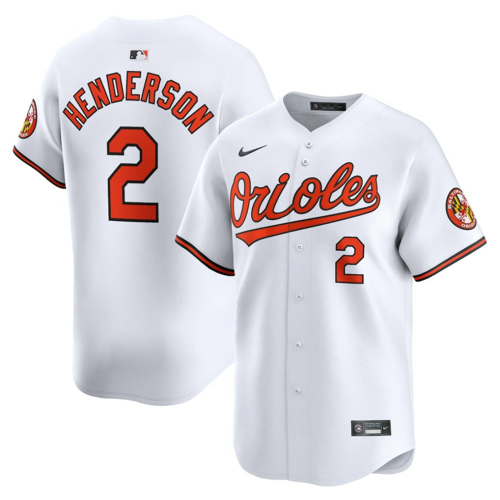 Gunnar Henderson Baltimore Orioles Nike Home Limited Player Jersey - MLB Jerseys