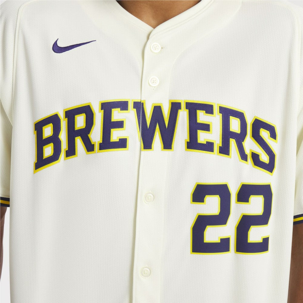 Christian Yelich Milwaukee Brewers Nike Home Limited Player Jersey - MLB Jerseys