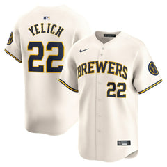 Christian Yelich Milwaukee Brewers Nike Home Limited Player Jersey - MLB Jerseys