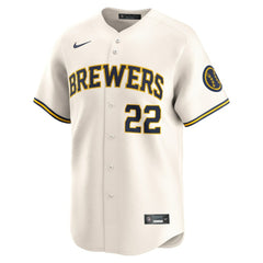 Christian Yelich Milwaukee Brewers Nike Home Limited Player Jersey - MLB Jerseys