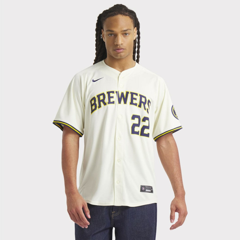 Christian Yelich Milwaukee Brewers Nike Home Limited Player Jersey - MLB Jerseys