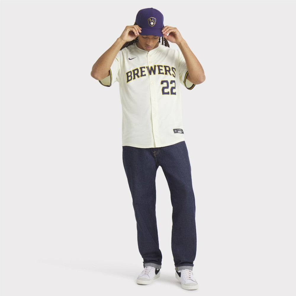 Christian Yelich Milwaukee Brewers Nike Home Limited Player Jersey - MLB Jerseys