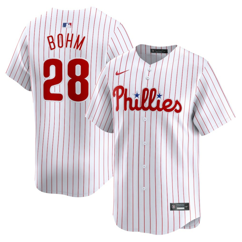 Alec Bohm Philadelphia Phillies Nike Home Limited Player Jersey - MLB Jerseys