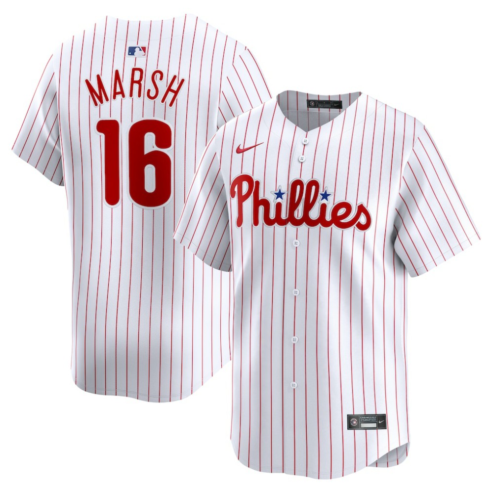 Brandon Marsh Philadelphia Phillies Nike Home Limited Player Jersey - MLB Jerseys