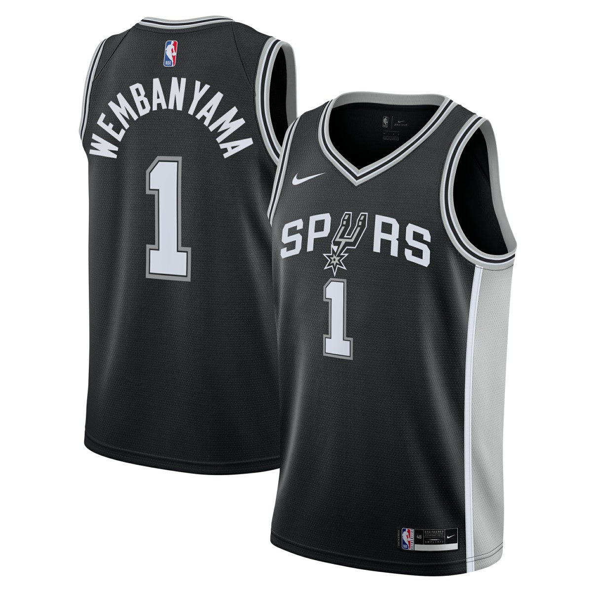 Black Victor Wembanyama San Antonio Spurs Youth Swingman Jersey | NBA