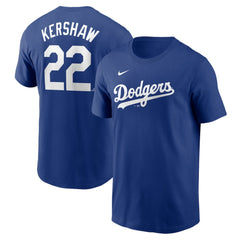 Clayton Kershaw Los Angeles Dodgers Nike Fuse Name & Number T-Shirt - MLB T-shirts