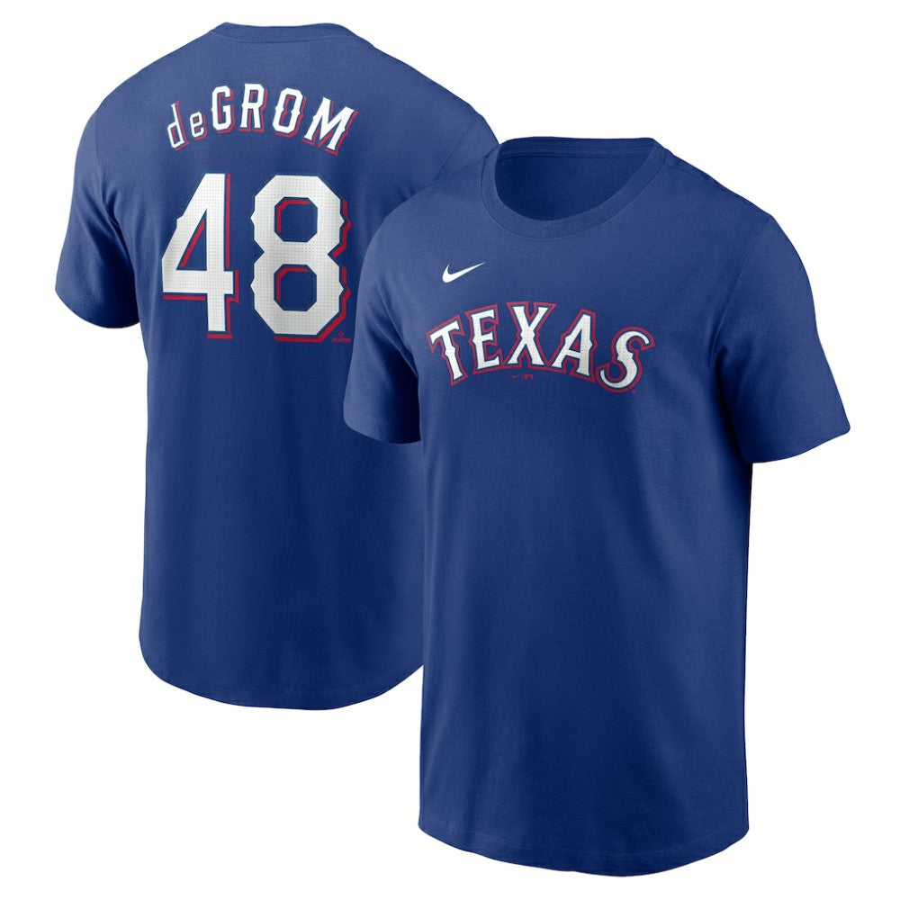 Jacob deGrom Texas Rangers Nike Fuse Name & Number T-Shirt - MLB T-shirts