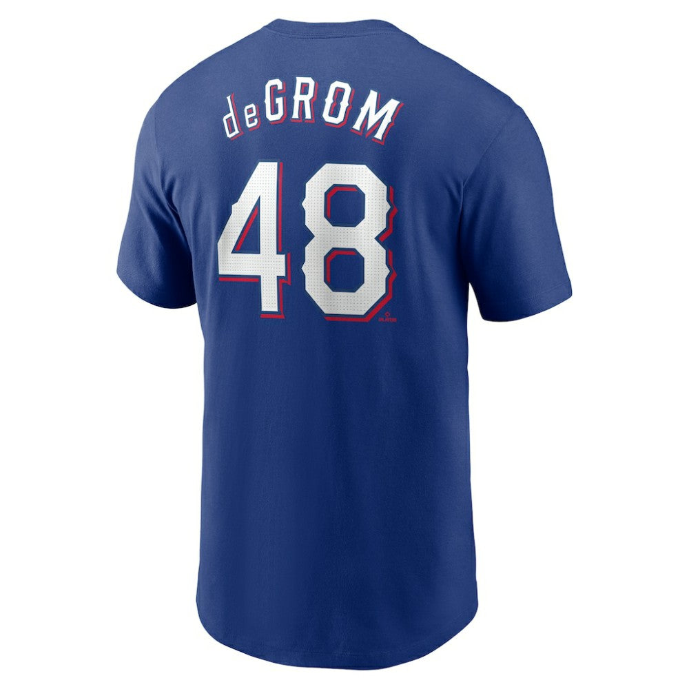 Jacob deGrom Texas Rangers Nike Fuse Name & Number T-Shirt - MLB T-shirts