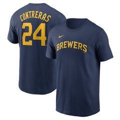 William Contreras Milwaukee Brewers Nike Fuse Name & Number T-Shirt - MLB T-shirts