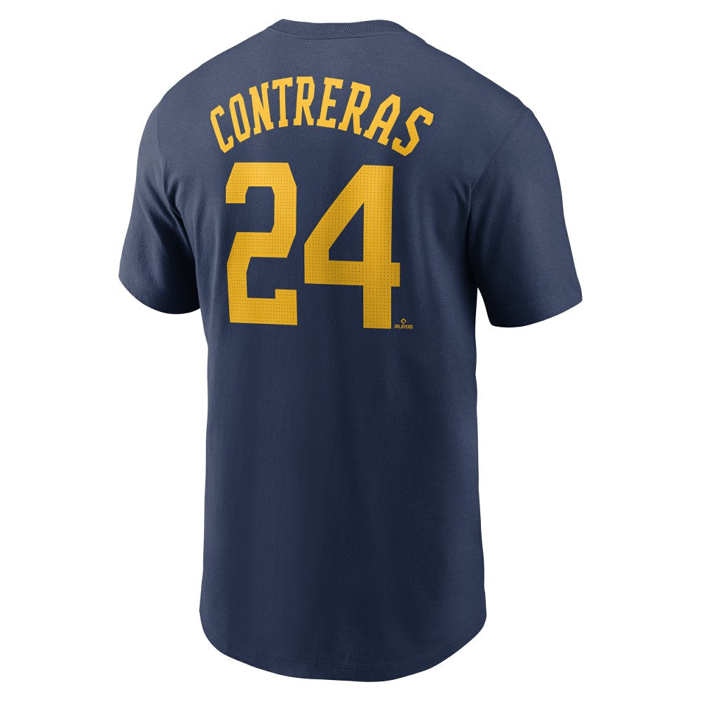 William Contreras Milwaukee Brewers Nike Fuse Name & Number T-Shirt - MLB T-shirts