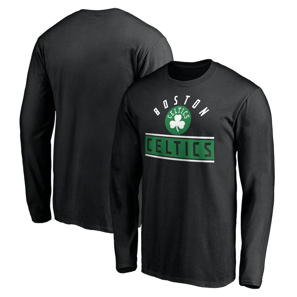 Black Boston Celtics Team Arch Knockout Long Sleeve T-Shirt | NBA