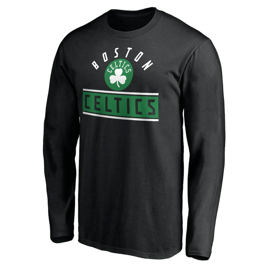 Black Boston Celtics Team Arch Knockout Long Sleeve T-Shirt | NBA